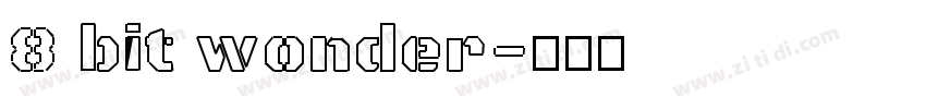 8 bit wonder字体转换